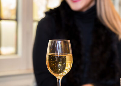 Woman with Glass of Wine